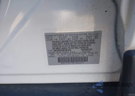 2023 Nissan Kicks Sv Xtronic Cvt из США, поврежденный, VIN 3N1CP5CV3PL561676